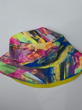 lululemon athletica Kids' Multicolor Paint-Print Bucket Hat with Yellow Trim